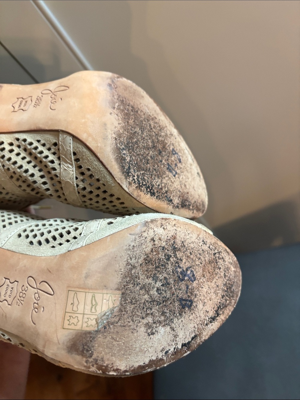 Joie Beige Shari Perforated Lace-Up Bootie, BUFF SIZE 38.5 $415.00 - Picture 7 of 11